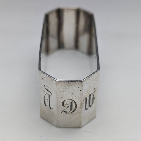 Early 1900s British Antique Sterling Silver Napkin Rings 3 Assorted